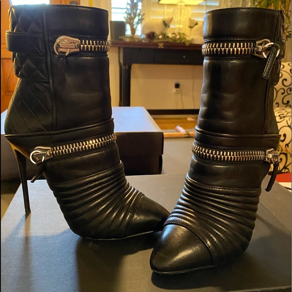 Giuseppe Zanotti Moto Zipper Booties - Picture 2 of 7